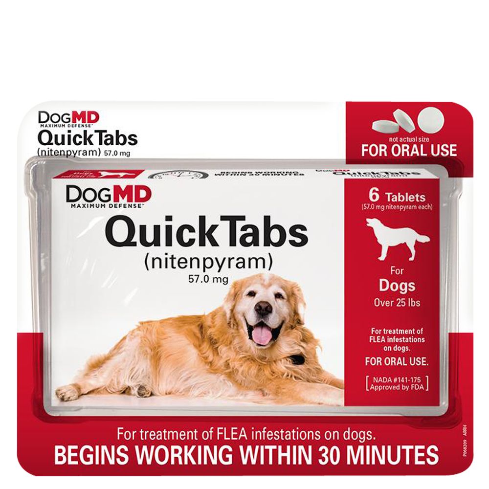 QuickTabs Over 25 Lb Flea Treatment 