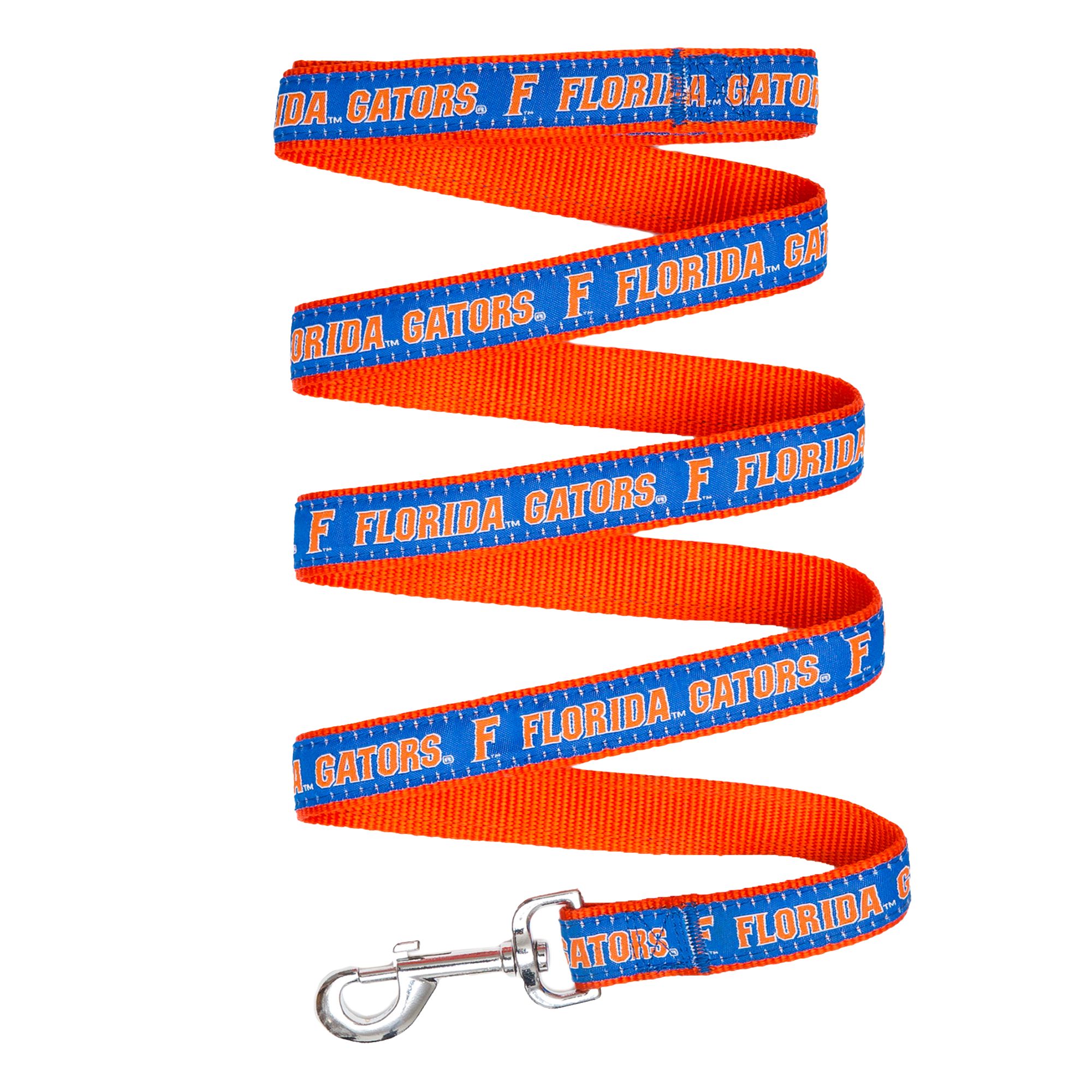 NCAA Official Size Medium Pets First Florida Gators Nylon Collar and Matching Nylon Leash for Pets 