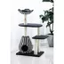 PetPals 49-in Contemporary Cat Tree With Recyclable Paper Rope Perch & Condo Lounger, Black & White image thumbnail 2