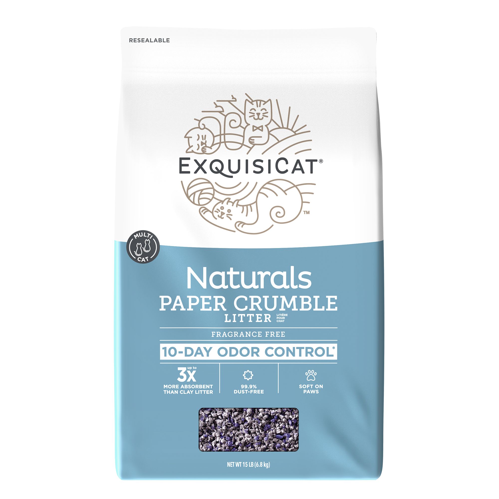 Exquisicat paper pellet on sale litter