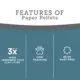 Product ExquisiCat Litter Multi-Cat Paper Pellet Cat Litter - Unscented, Low Dust, Low Tracking, Natural