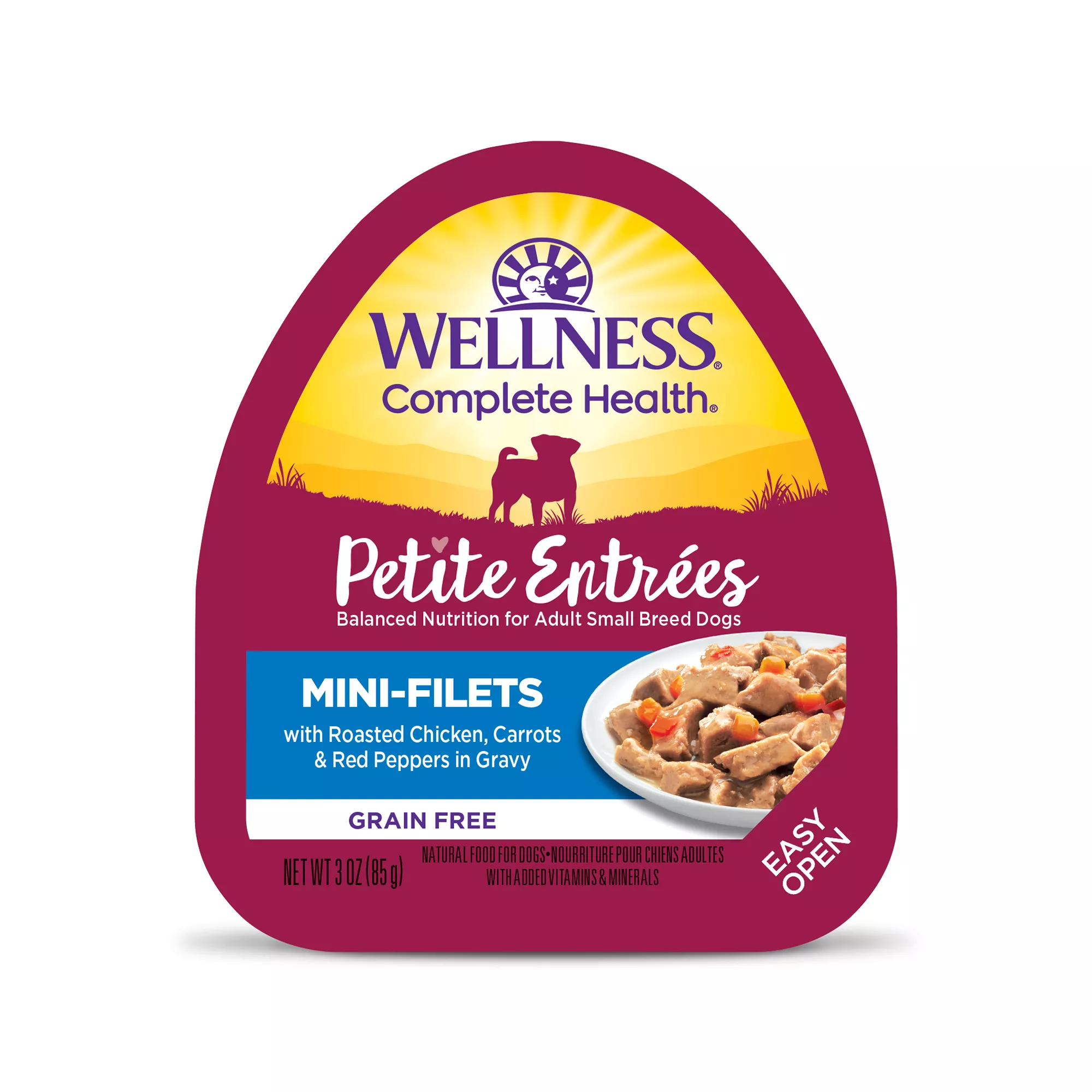 Wellness® Petite Entrees Small Breed All Life Stage Wet Dog Food - Natural, Grain Free, Mini-Filets