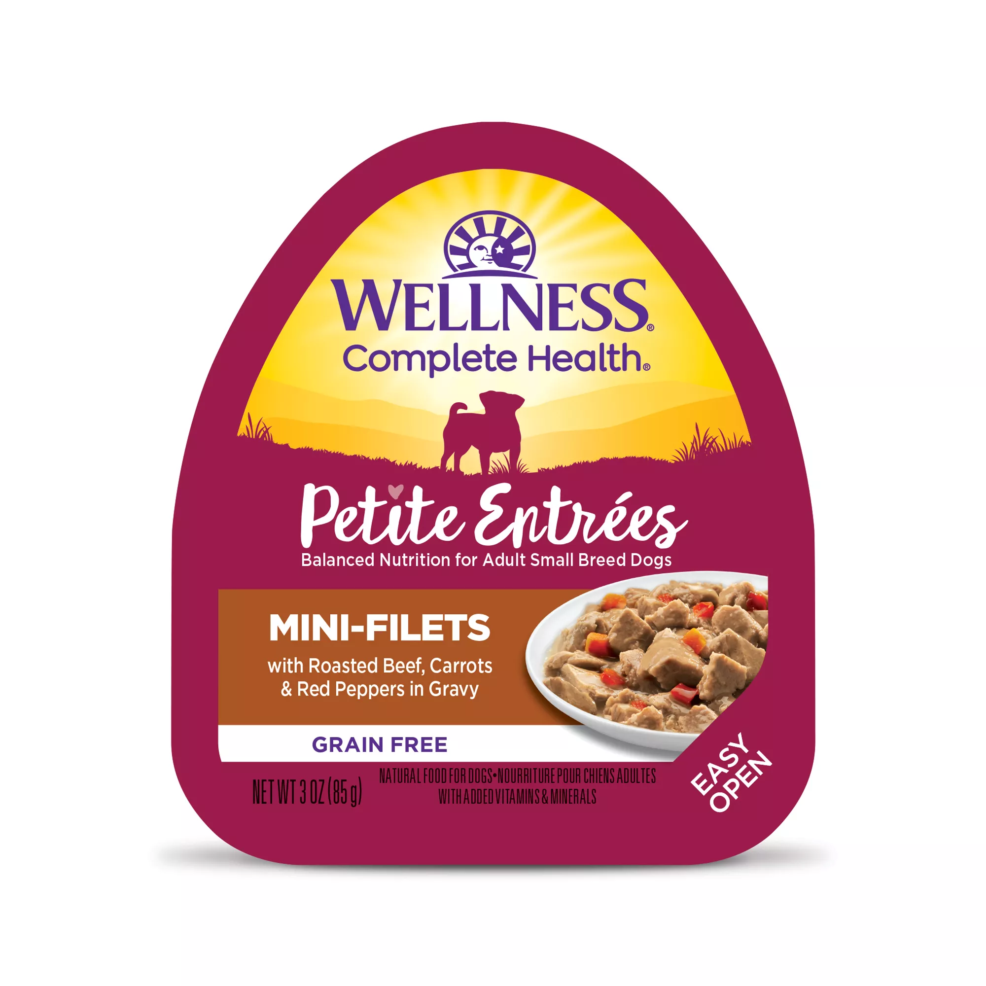 Wellness® Petite Entrees Small Breed All Life Stage Wet Dog Food - Natural, Grain Free, Mini-Filets