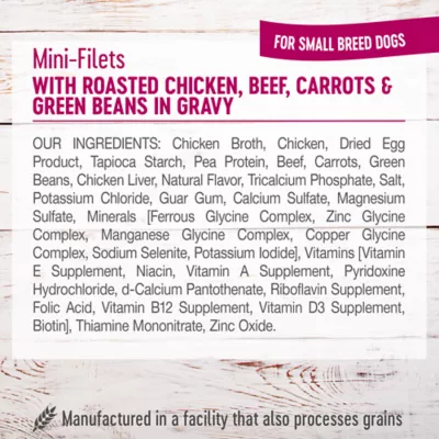 Product Wellness® Petite Entrees Small Breed All Life Stage Wet Dog Food - Natural, Grain Free, Mini-Filets