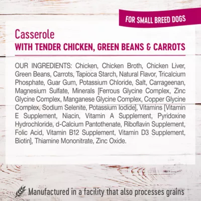 Product Wellness® Petite Entrees Small Breed Adult Dog Food - Natural, Grain Free, Casserole