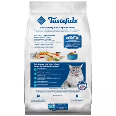 Product Blue Buffalo® Tastefuls™ Hairball Control Adult 7+ Dry Cat Food - Natural, Chicken & Brown Ric