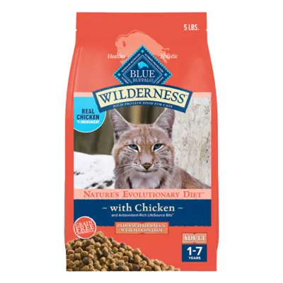 Product Blue Buffalo Wilderness Adult Dry Cat Food - Grain Free, High-Protein, Chicken