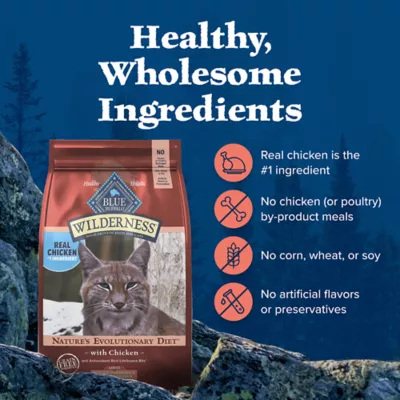Product Blue Buffalo Wilderness Adult Dry Cat Food - Grain Free, High-Protein, Chicken