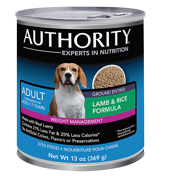 Authority® Weight Management Adult Dog Food | dog Canned ...