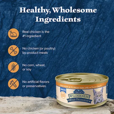 Product Blue Buffalo Wilderness All Life Stages Wet Cat Food - Natural, 5.5 Oz.