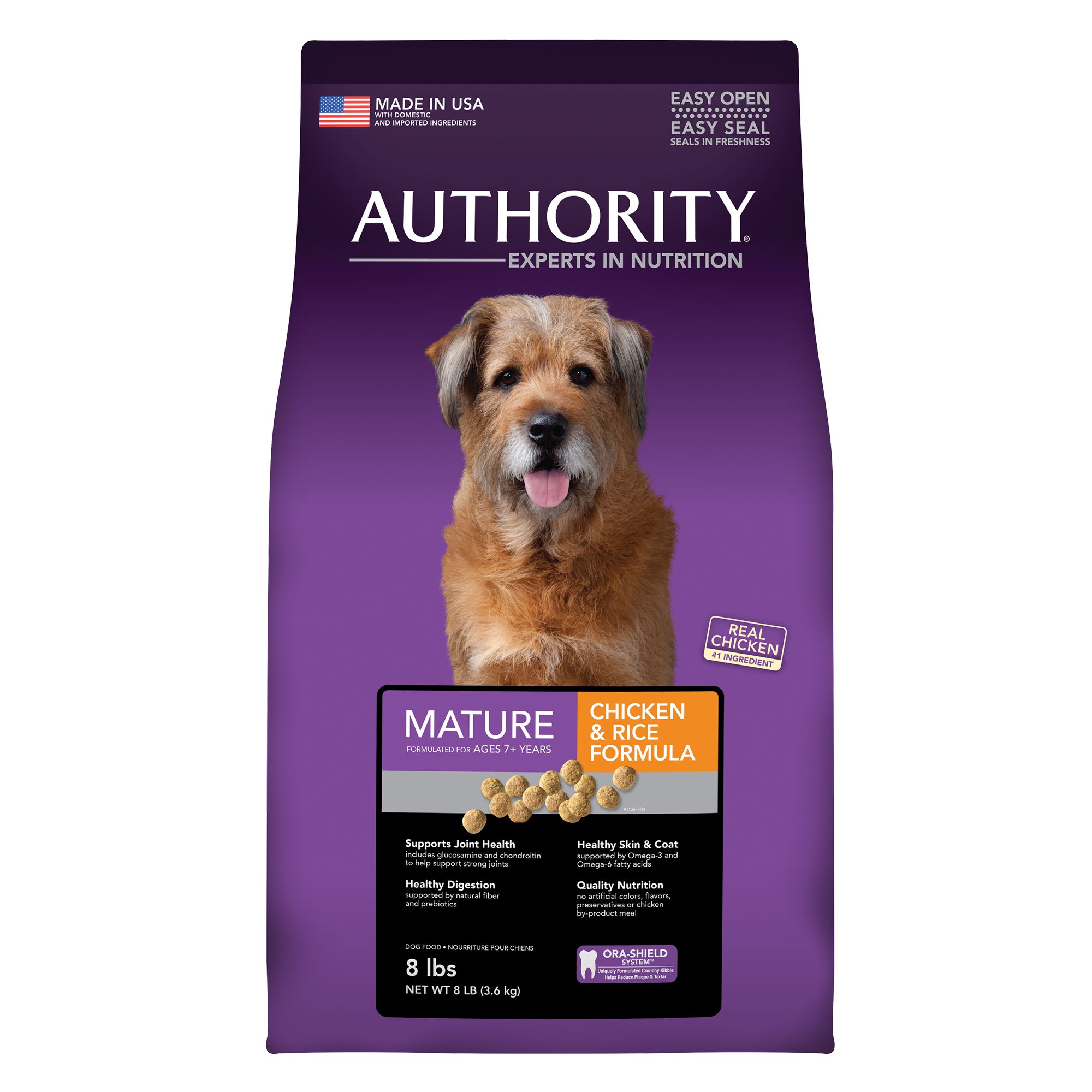 Authority® Mature Dog Food Chicken & Rice dog Dry Food PetSmart