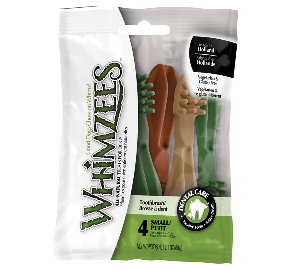 WHIMZEES Toothbrush Small Dental Dog Treat Natural, Grain Free dog Dental Treats PetSmart