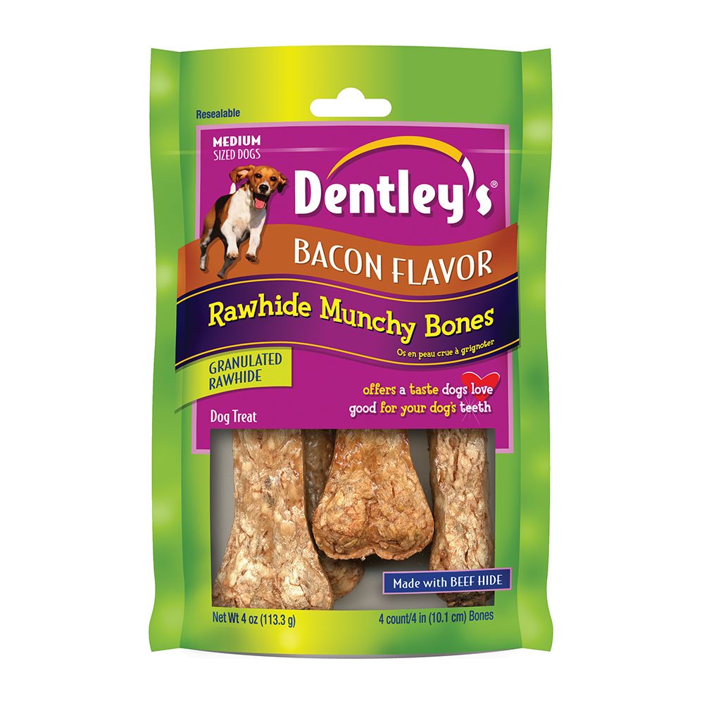 dentley's nature's chews stuffed bone dog treat