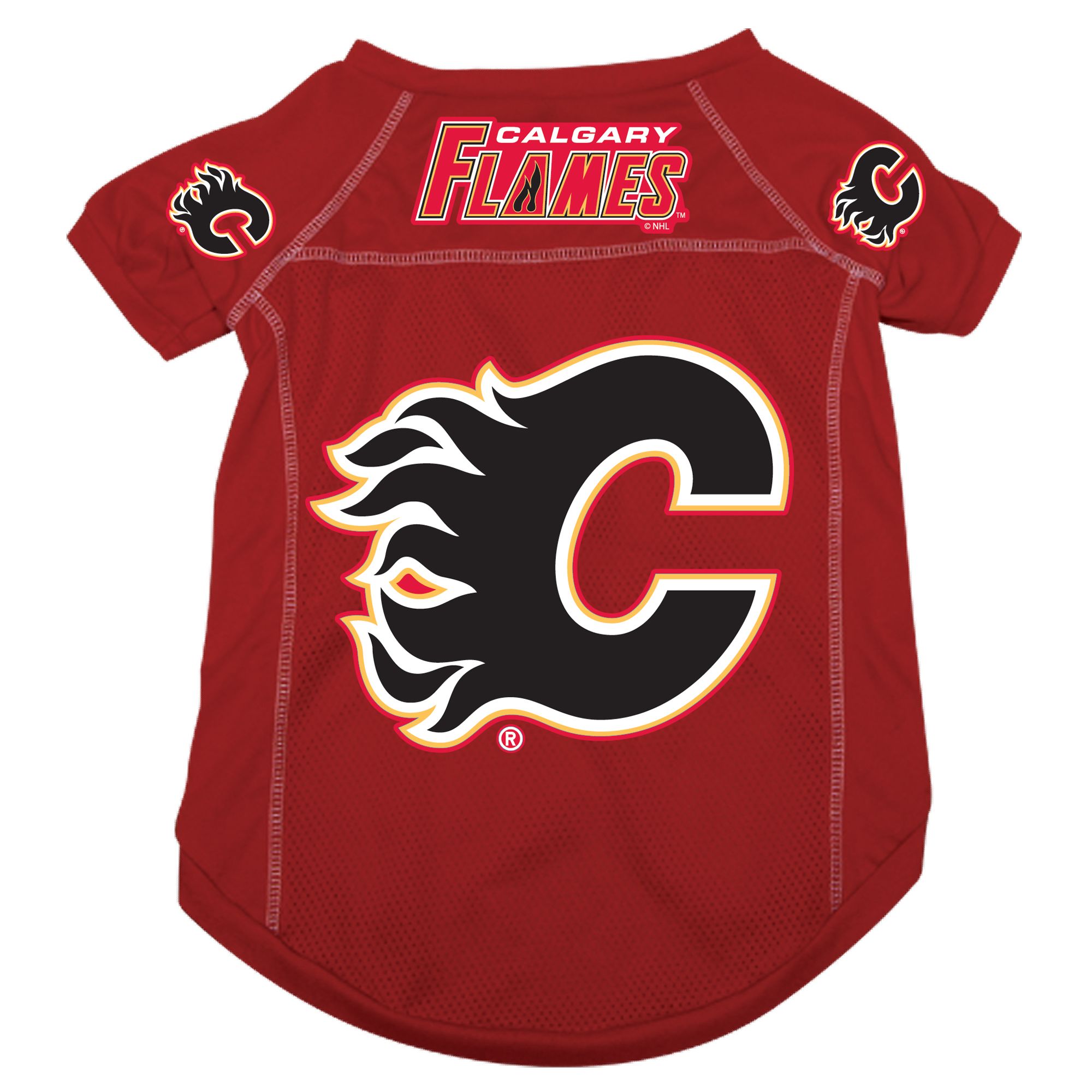 calgary flames dog jersey