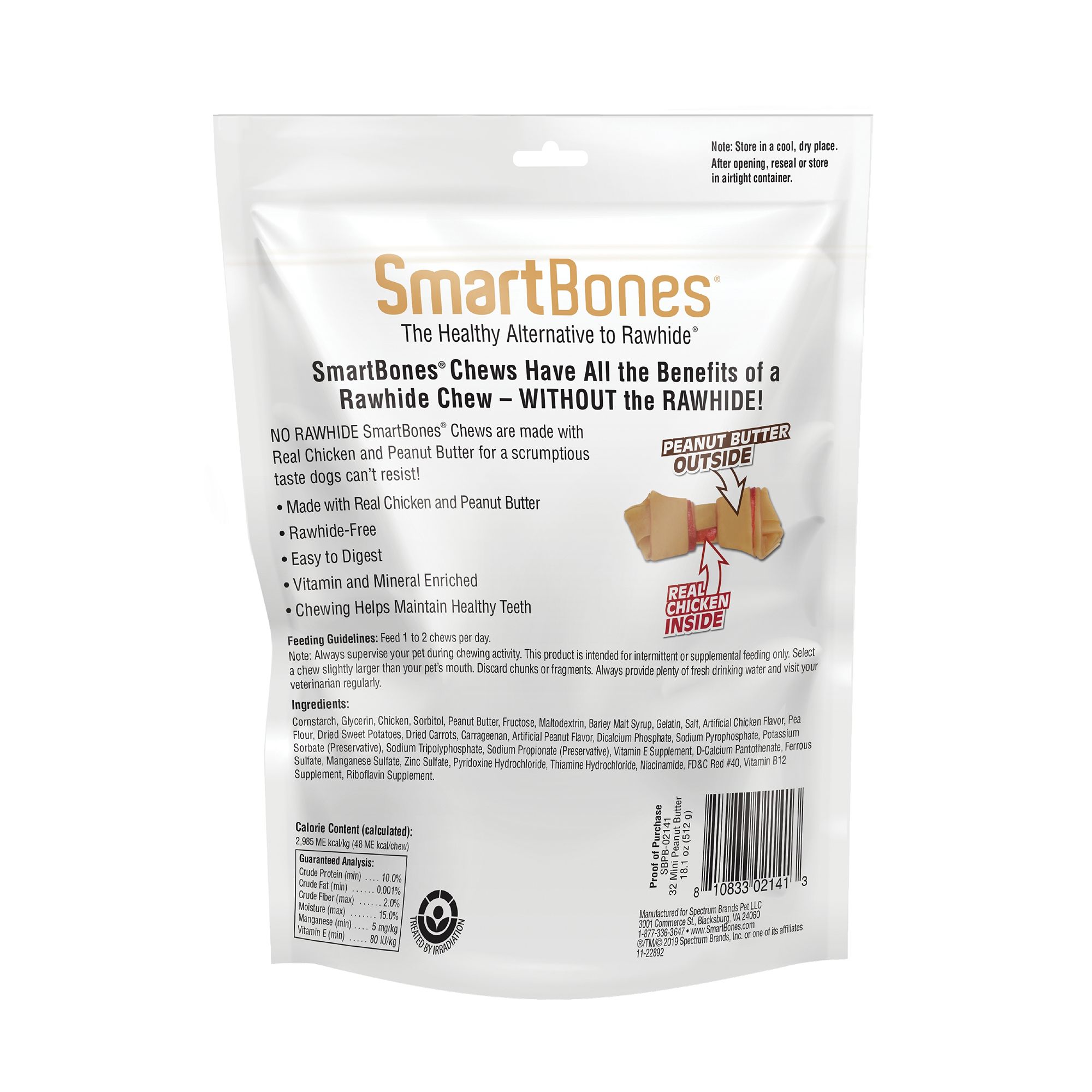 smartbones peanut butter 32 mini