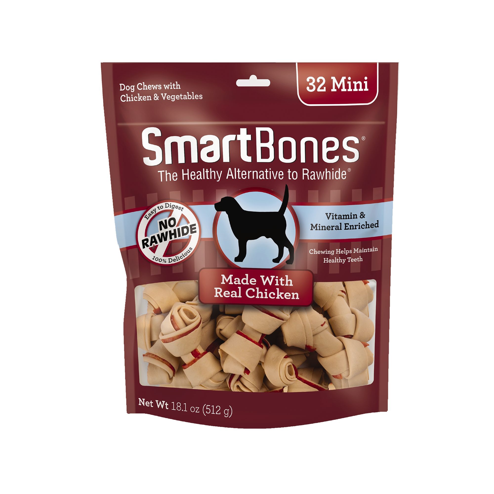 SmartBones® Mini Chews Dog Treat - Chicken | dog Bones & Rawhide | PetSmart