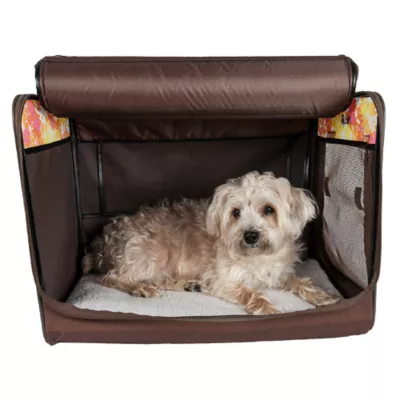 Pet Life Floral Lightweight Tent Crate - Image 2