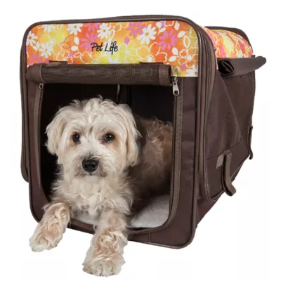 Pet Life Floral Lightweight Tent Crate - Image 4