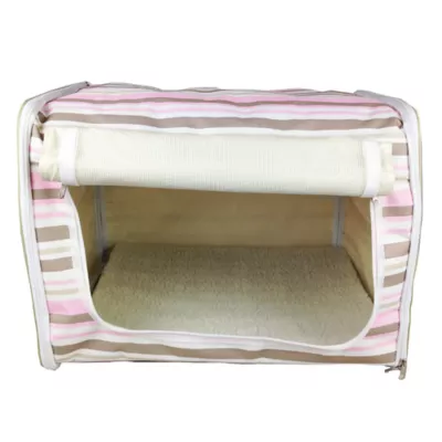 Product Pet Life Striped Lightweight Crate