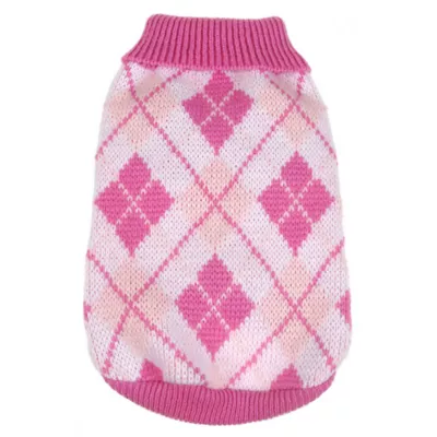 Product Pet Life Argyle Ribbed Sweater