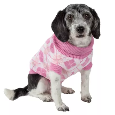 Product Pet Life Argyle Ribbed Sweater
