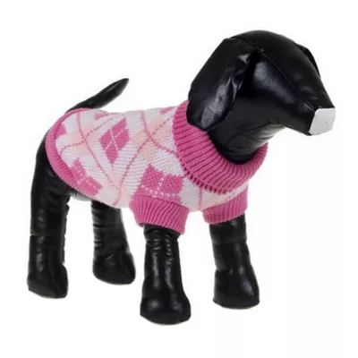 Product Pet Life Argyle Ribbed Sweater