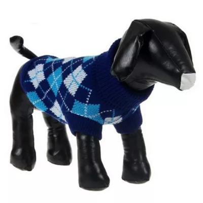 Product Pet Life Argyle Ribbed Sweater