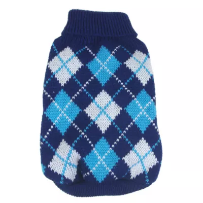 Product Pet Life Argyle Ribbed Sweater