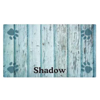 Drymate® Distressed Wood & Paw Personalized Placemat - Image 1