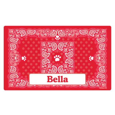 Product Drymate® Paisley Bandana Personalized Cat Litter Mat