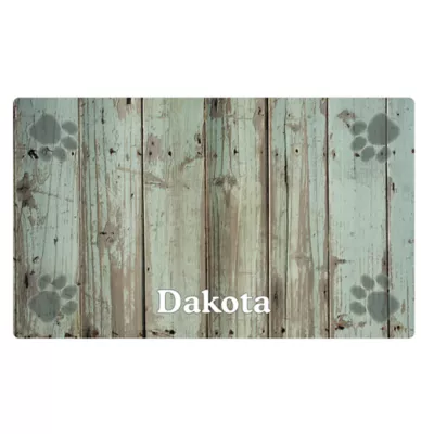 Drymate® Distressed Wood & Paw Personalized Placemat - Image 1