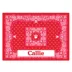 Drymate® Paisley Bandana Personalized Cat Litter Mat image thumbnail 1