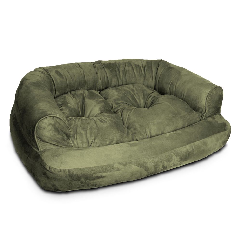 Snoozer Overstuffed Luxury Pet Sofa Large Olive