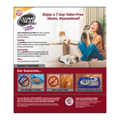 Product Arm & Hammer™ Clump & Seal Clumping Multi-Cat Clay Cat Litter - Low Dust