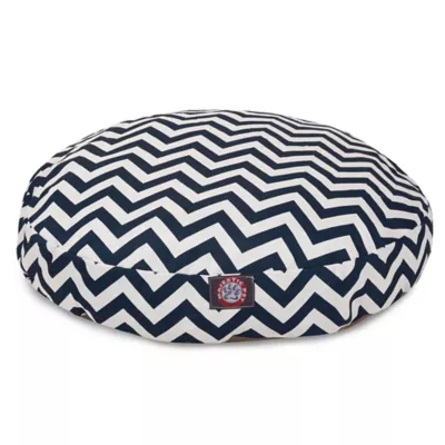 Majestic Pet Chevron Round Indoor & Outdoor Dog Bed - Image 1