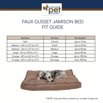 Product Carolina Pet Jamison Indoor & Outdoor Dog Bed