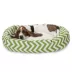 Majestic Pet Chevron Sherpa Bagel Indoor & Outdoor Dog Bed image thumbnail 1