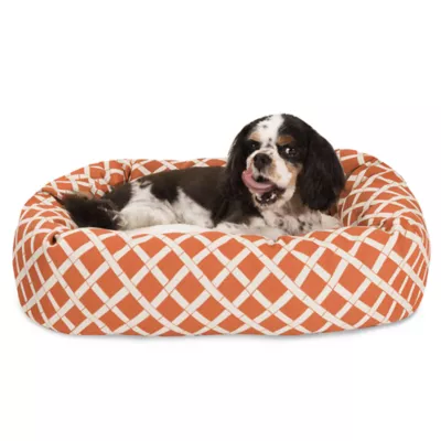 Majestic Pet Bamboo Sherpa Bagel Indoor & Outdoor Dog Bed - Image 1