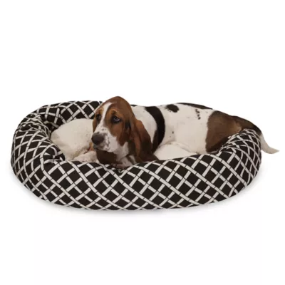 Majestic Pet Bamboo Sherpa Bagel Indoor & Outdoor Dog Bed - Image 1
