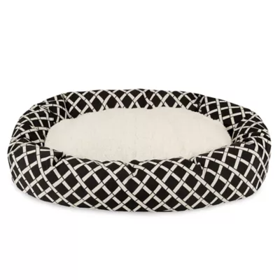 Majestic Pet Bamboo Sherpa Bagel Indoor & Outdoor Dog Bed - Image 2