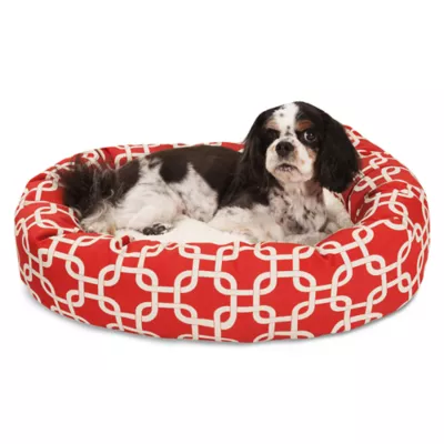 Majestic Pet Links Sherpa Bagel Indoor & Outdoor Dog Bed - Image 1