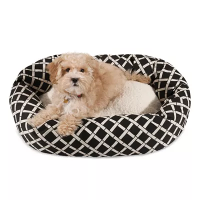 Majestic Pet Bamboo Sherpa Bagel Indoor & Outdoor Dog Bed - Image 1