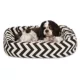 Product Majestic Pet Chevron Sherpa Bagel Indoor & Outdoor Dog Bed