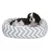 Majestic Pet Chevron Sherpa Bagel Indoor & Outdoor Dog Bed image thumbnail 1