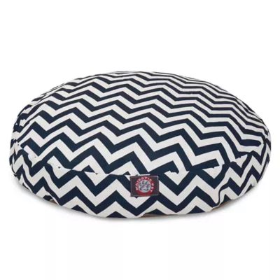 Majestic Pet Chevron Round Indoor & Outdoor Dog Bed - Image 1