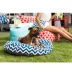 Majestic Pet Chevron Round Indoor & Outdoor Dog Bed image thumbnail 2