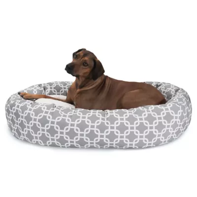 Majestic Pet Links Sherpa Bagel Indoor & Outdoor Dog Bed - Image 1
