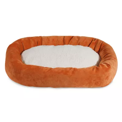 Majestic Pet Villa Collection Sherpa Bagel Dog Bed - Image 1