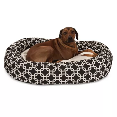 Majestic Pet Links Sherpa Bagel Indoor & Outdoor Dog Bed - Image 1