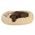 Majestic Pet Chevron Sherpa Bagel Indoor & Outdoor Dog Bed image thumbnail 1